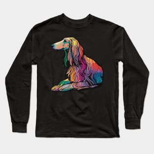 Afghan Hound Dog Art Long Sleeve T-Shirt